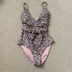 AERIE Leopard Print Swimsuit NWT